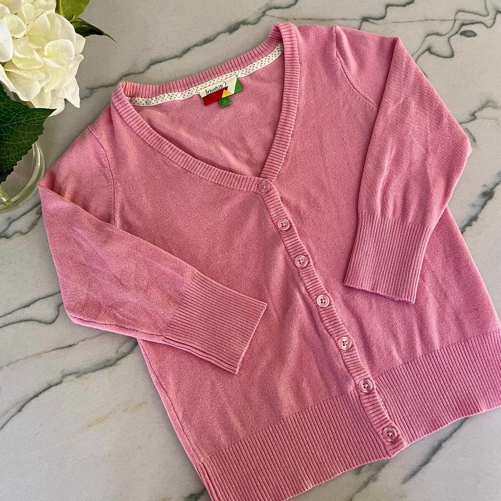 Fervour by Modcloth | 3/4 Sleeve Pink Button Down Cardigan | S